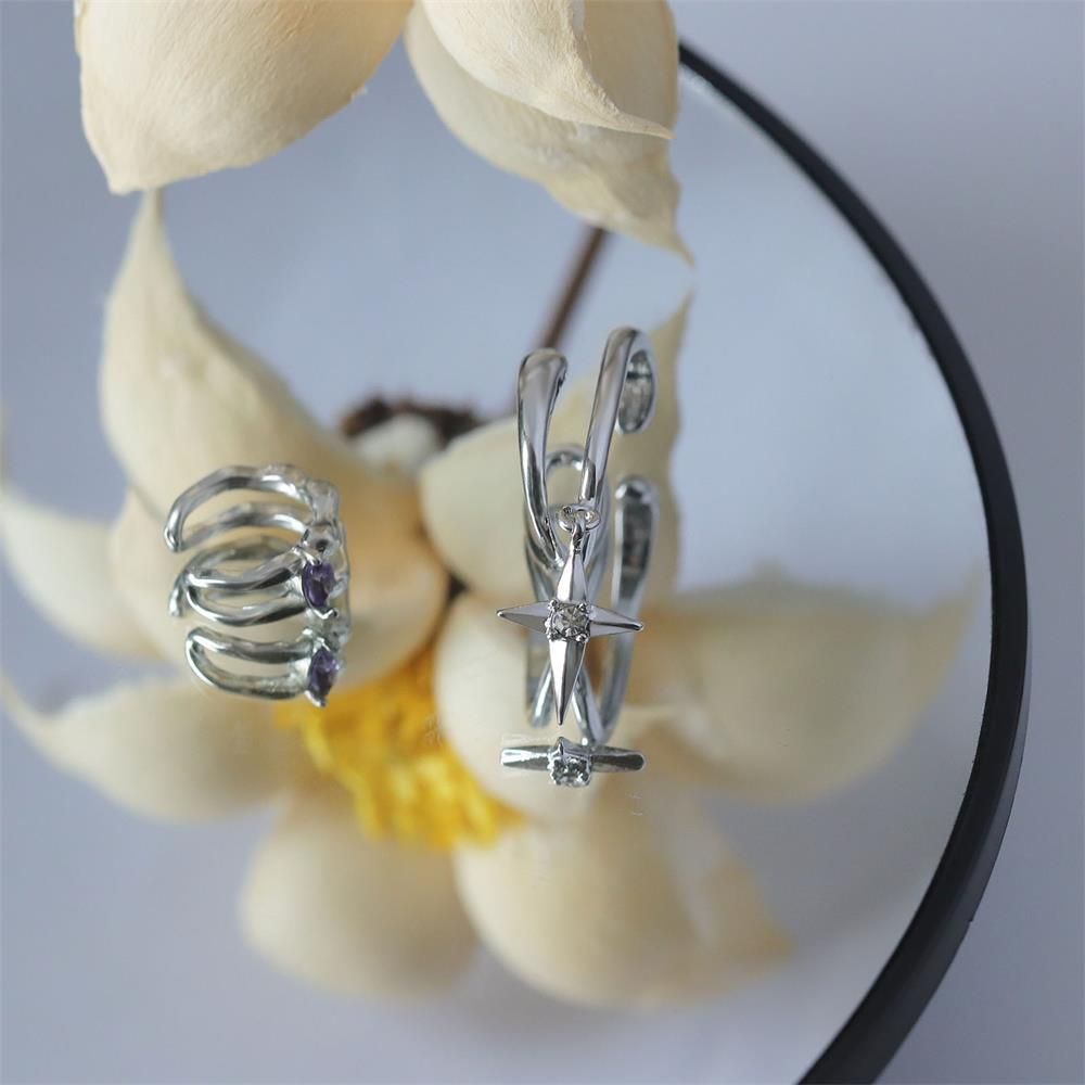 Khuyên Kẹp Vành Tai Bằng Hợp Kim Không Cần Xỏ Lỗ Thời Trang Cho Nam Và Nữ