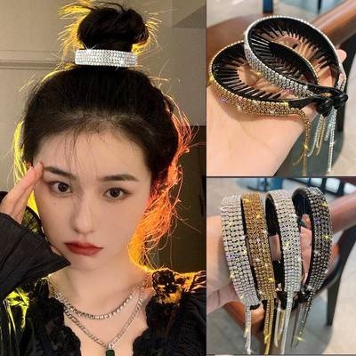 Cài quấn tóc đính đá lấp lánh thời trang cho nữ