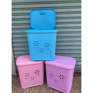🗑🗑SỌT ĐỰNG ĐỒ HOA VĂN CÓ NẮP 🗑🗑Nhựa Việt Nhật dày đẹp.