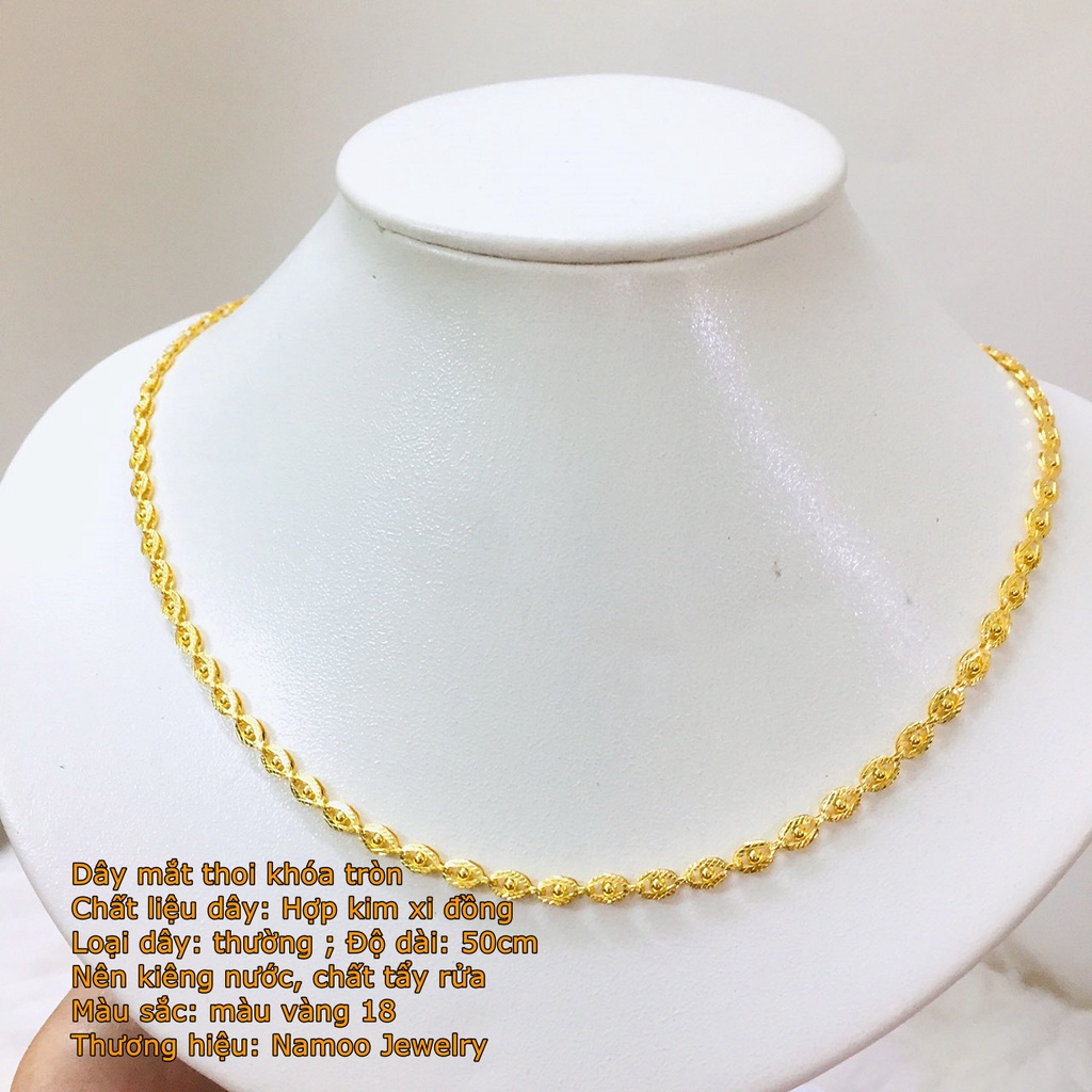 Dây Chuyền Trơn V014 Hình Thoi Dài 50cm