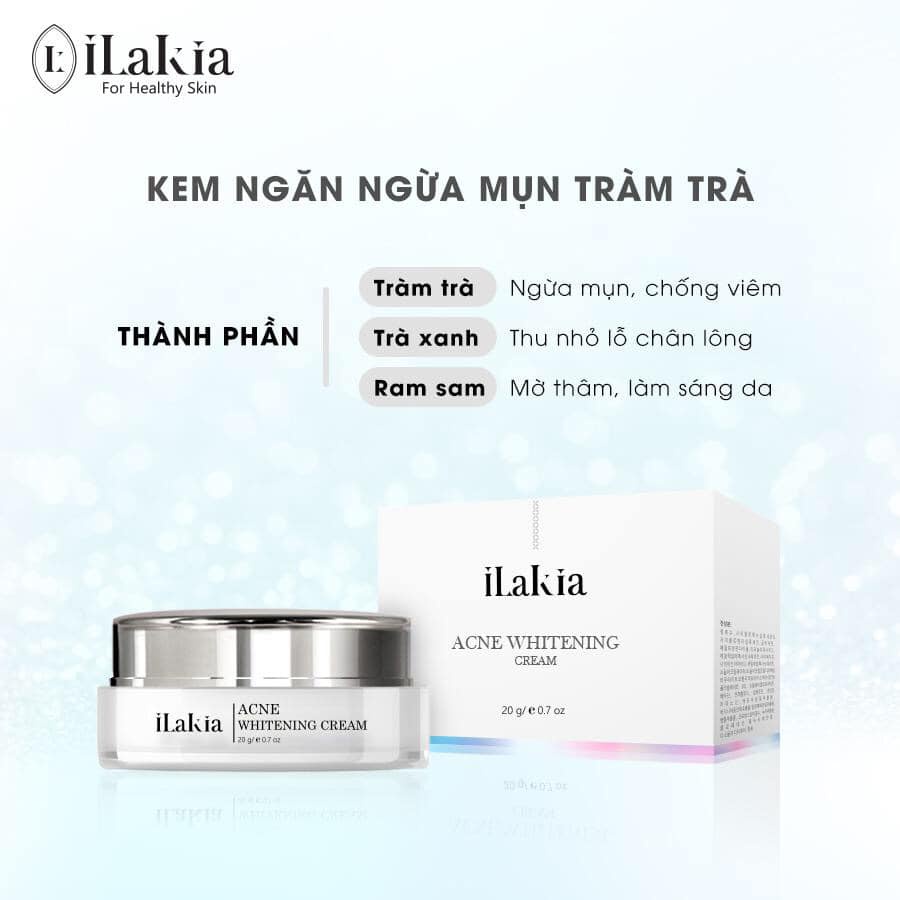 Kem Giảm Mụn Trà Tràm ILAKIA Dưỡng Ẩm Liên Sẹo Dưỡng Trắng Ngăn Ngừa Lão Hoá Hàn Quốc 20g | BigBuy360 - bigbuy360.vn
