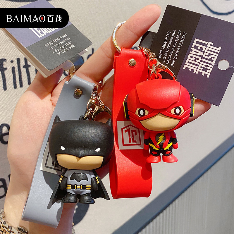 Móc khóa hình nhân vật Justice League Batman Flash độc đáo