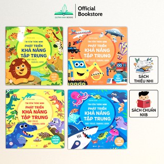 Sách - Tìm kiếm thông minh phát triển khả năng tập trung dành cho bé 2-6 tuổi (Bộ 4 quyển) - NPH Pingbooks