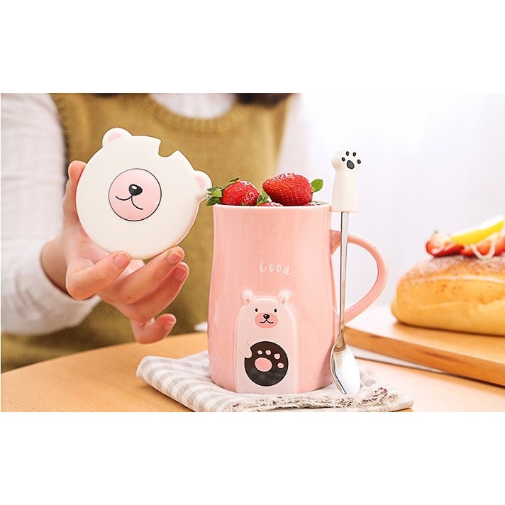 Ly gấu siêu dễ thương