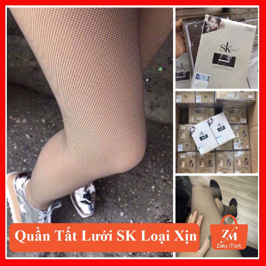 [Ảnh Thật+Video][Loại 1] Quần Tất Lưới 3D SK Siêu Đẹp Siêu Thật Chân