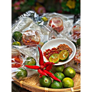 Combo 5 bịch bánh tráng ớt tắc siu cay, btrang ớt rim, cay ngon đậm vị