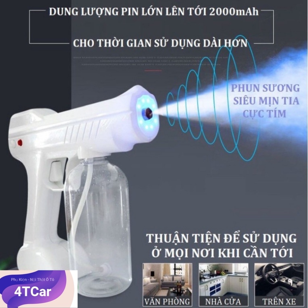 Súng phun khử trùng NANO Cầm tay tiệt trùng diệt khuẩn bằng tia UV HOT YJ - 01(Combo 10 kính chống giọt bắn )