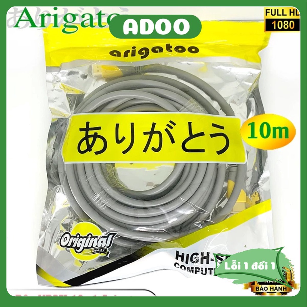 Dây HDMI Arigato Vnet 10M 15M 20M 30M 19+1 2K*4K chuẩn full HD siêu nét ADOO