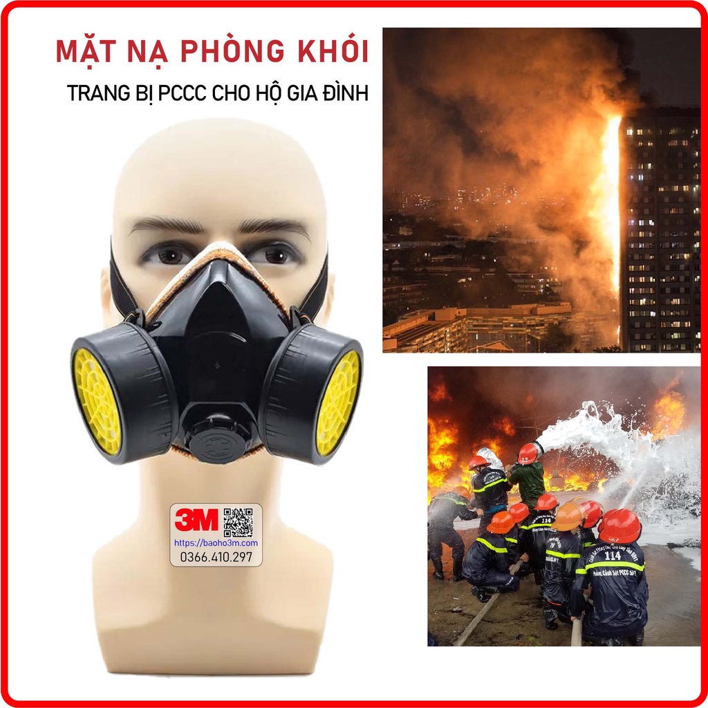 MẶT NẠ PHÒNG KHÓI ĐỘC NP306 dùng chống ngạt khói khi có đám cháy hỏa hoạn trong chung cư cao tầng
