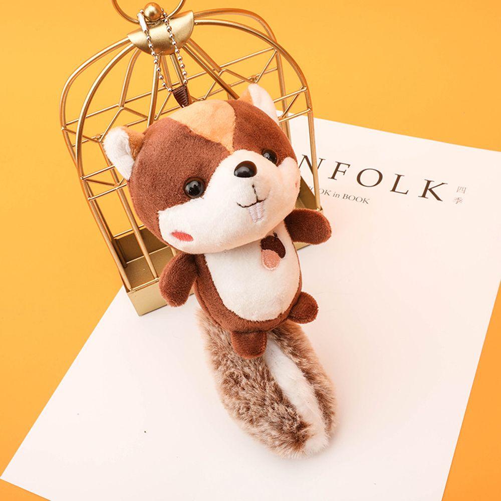 Móc Chìa Khóa Hình Chuột Hamster Nhồi Bông Đáng Yêu