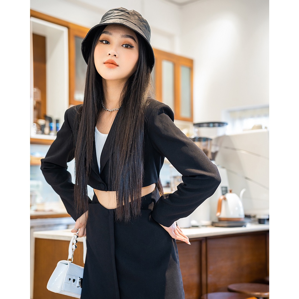 Vest Cách Điệu Dáng Dài Form Sơ Mi The Good/Tuberose Vest Dress