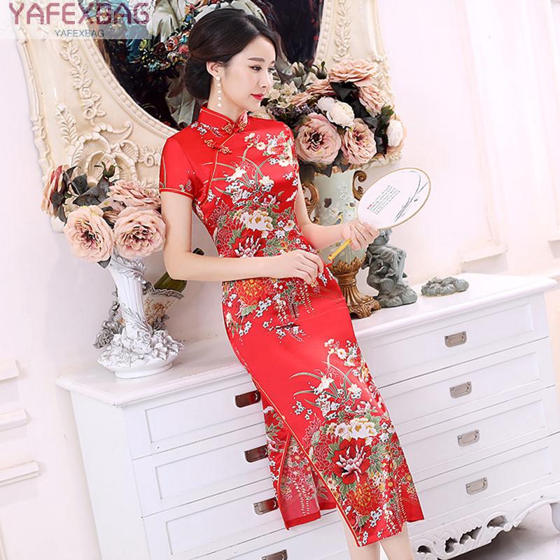 Sườn xám truyền thống phong cách Trung Quốc thời trang | BigBuy360 - bigbuy360.vn