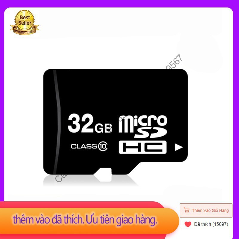 (Siêu Hot + tặng đầu đọc thẻ)Thẻ nhớ 32GB tốc độ cao chuyên dụng cho camera,điện thoại, loa đài | BigBuy360 - bigbuy360.vn