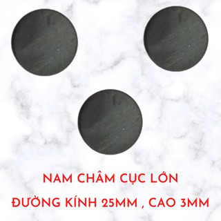 Nam châm đường kình 2,5cm [ Combo 10 cục ]