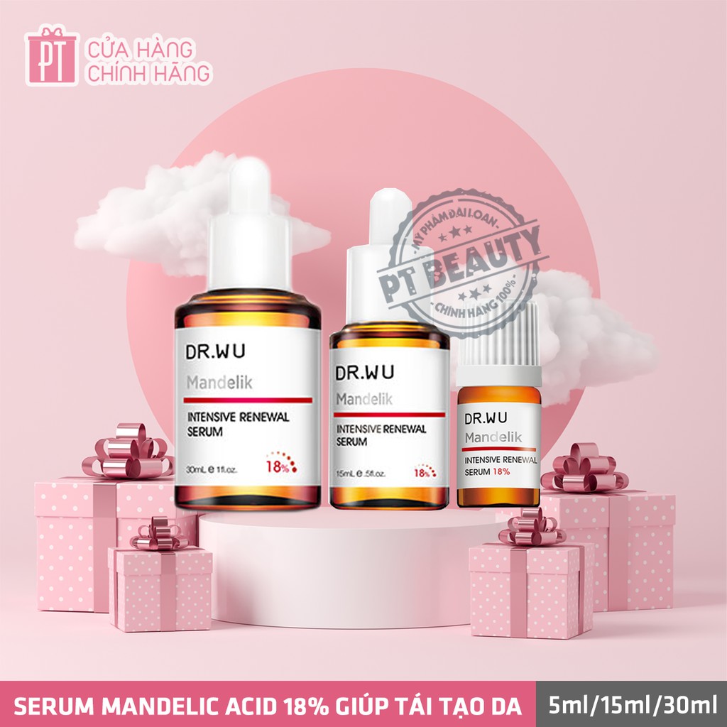 [Ko vỏ] Serum Mandelic Acid 18% giúp tái tạo da 5ml / 15ml / 30ml