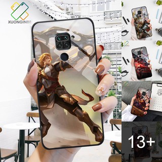 Ốp lưng kính điện thoại Xiaomi Redmi note 9 in 3D tướng liên quân