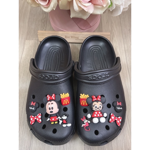 Dép Cờ róc xuất dư xịn full charm tên