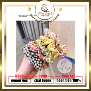 Dây Buộc Tóc scrunchies Hàn Quôc CaRo Siêu Xinh Cho Bạn Nữ