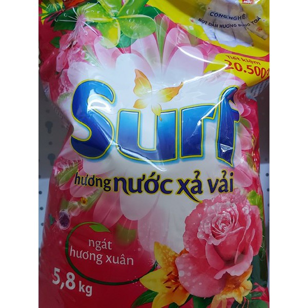 Bột giặt Surf hương Nước xả vải 5.8kg