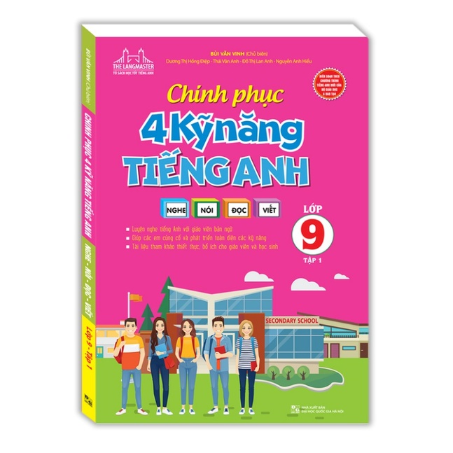 Sách - Combo 2c Chinh phục 4 kỹ năng tiếng nghe - nói - đọc - viết lớp 9