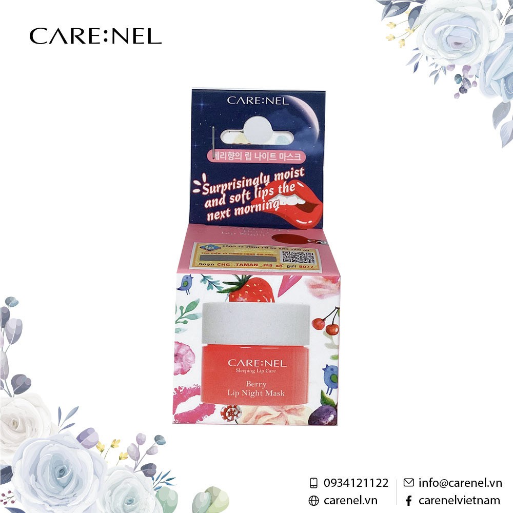 Mặt Nạ Ngủ Môi Care:Nel hương dâu Berry Lip Night Mask 5g và 23g | BigBuy360 - bigbuy360.vn