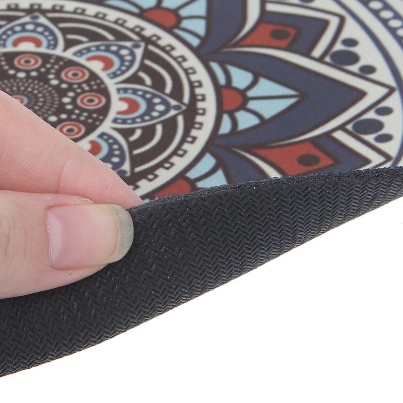 Miếng Lót Chuột Máy Tính Hình Tròn 3d Phong Cách Bohemian Cổ Điển