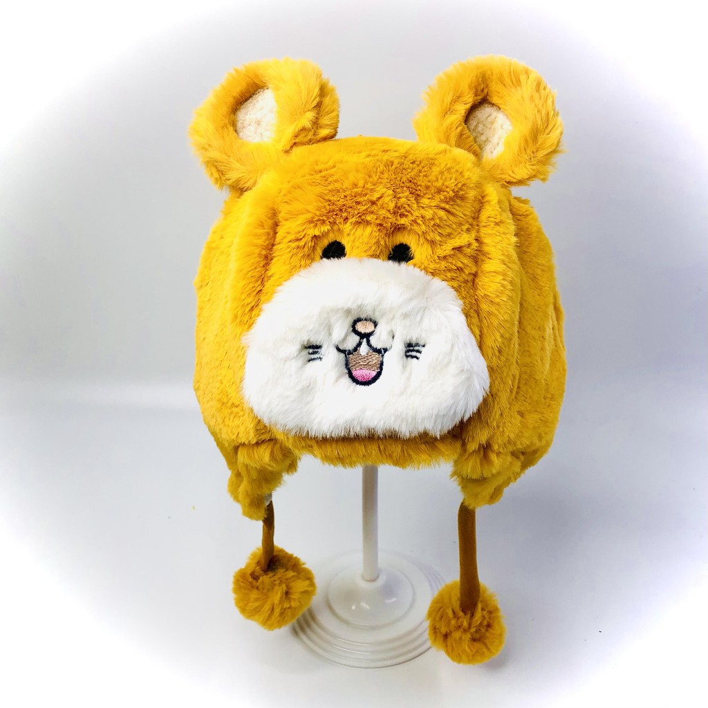 Mũ gấu cho bé yêu, nón len cho bé mềm mại siêu ấm áp