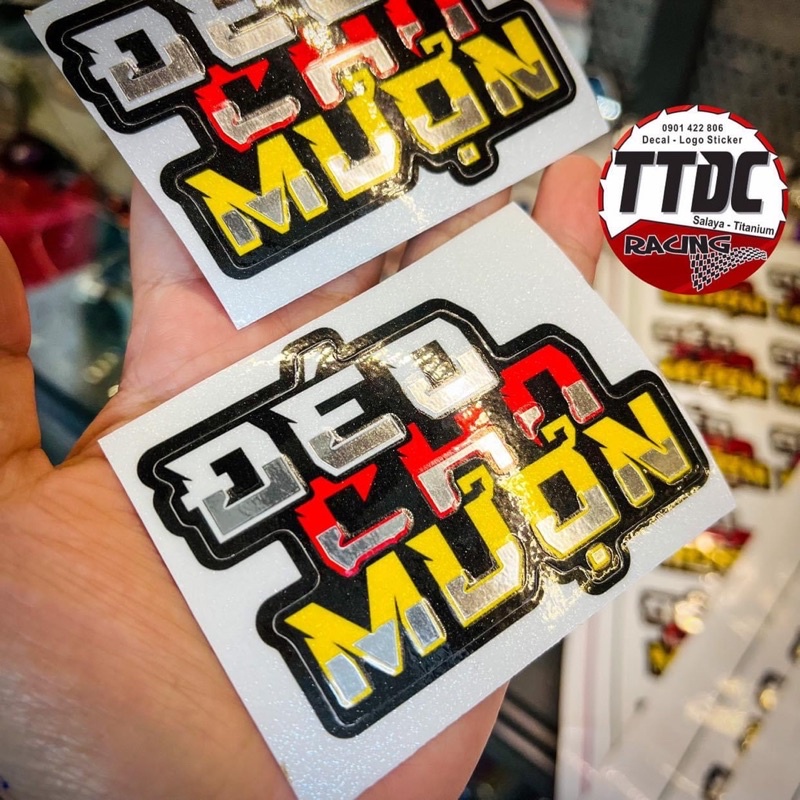 Tem Logo Sticker Decal Ghép Crom nổi bật trên mọi nền