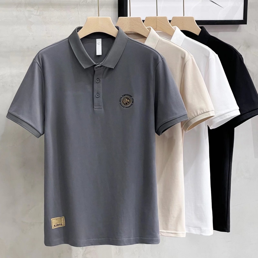 Áo Thun cotton Lanh Kiểu Xếp Ly Ngắn Tay Thời Trang Hè Mới 2022 Cho Nam