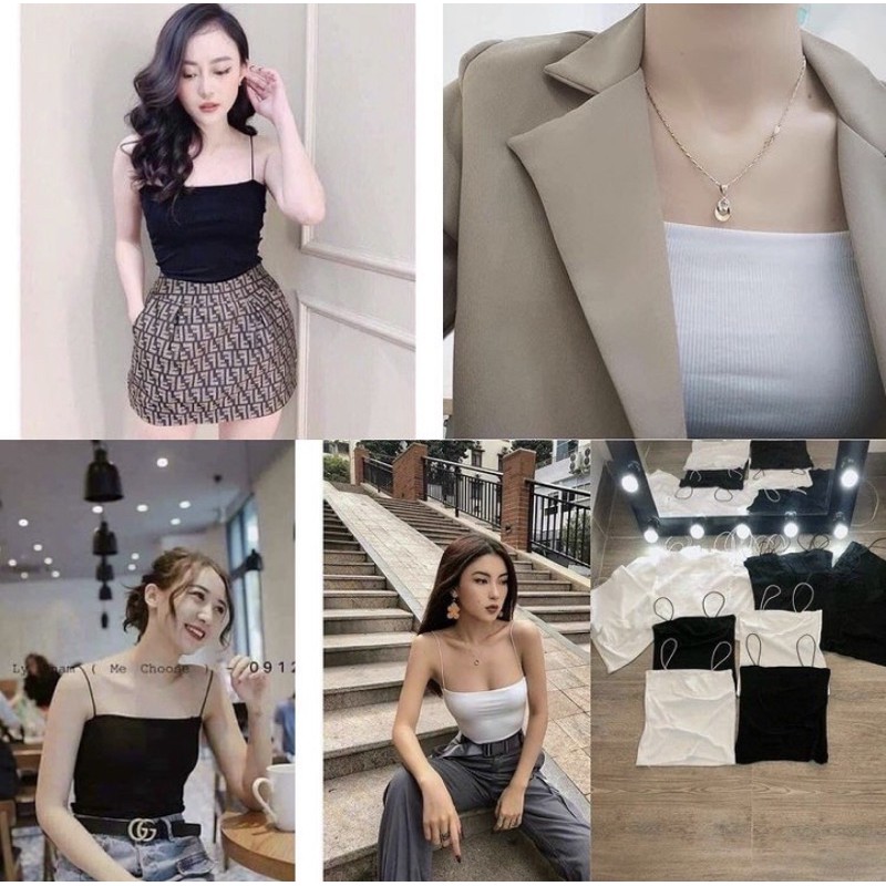 [Rẻ Vô Địch Áo hai dây croptop sexy 2 dây body | BigBuy360 - bigbuy360.vn