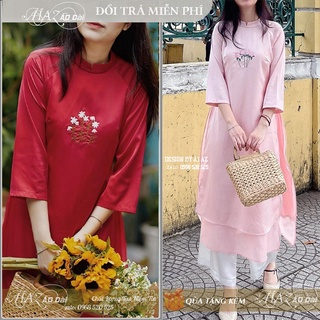 Áo dài cách tân nữ dáng suông tay ngắn rc05-hd