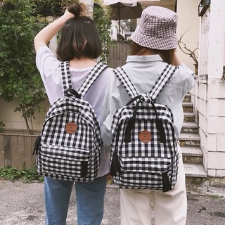 ORDER Balo kẻ caro basic - 3 màu