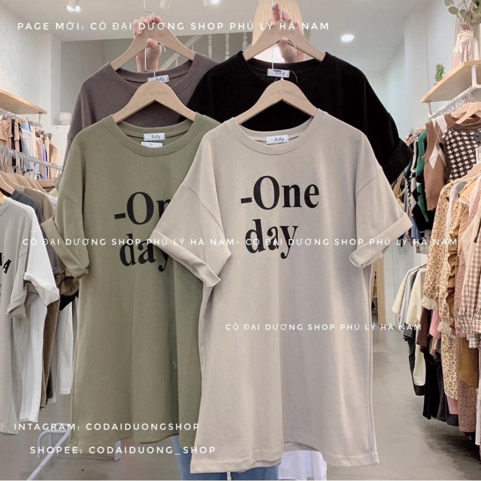 Áo phông One Day chữ ngực HARIQUEEN