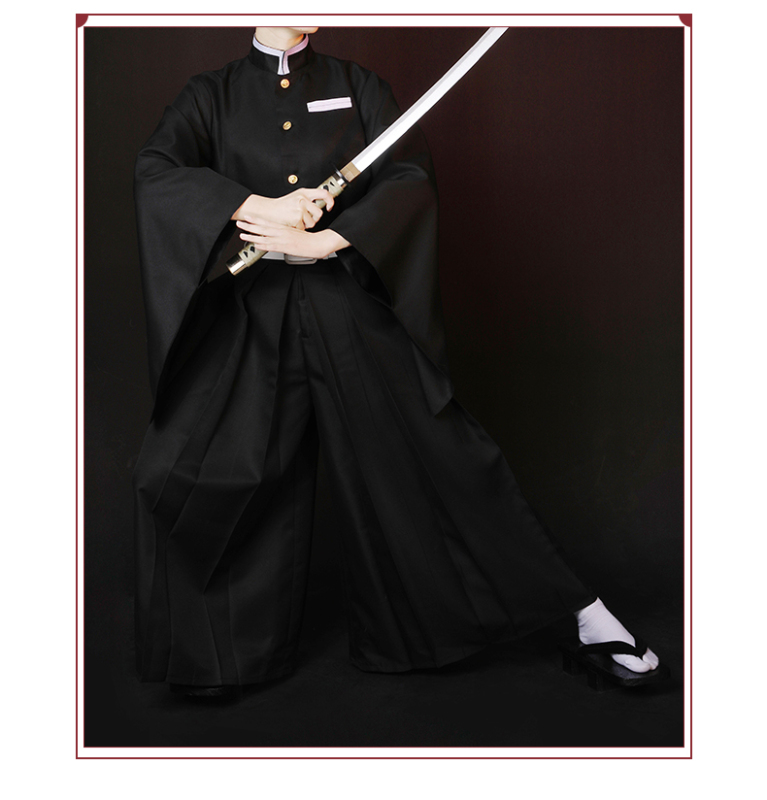 COSER KING Anime Demon Slayer: Kimetsu no Yaiba Cosplay Tokitou Muichirou Cosplay Kimetsu no Yaiba Cosplay Costume Men shoe wig