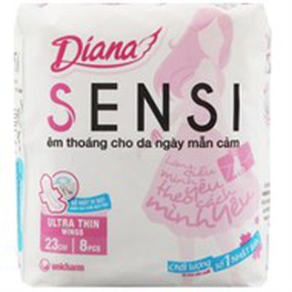 BVS Diana Sensi Siêu mỏng Có cánh 23cm (8 miếng)