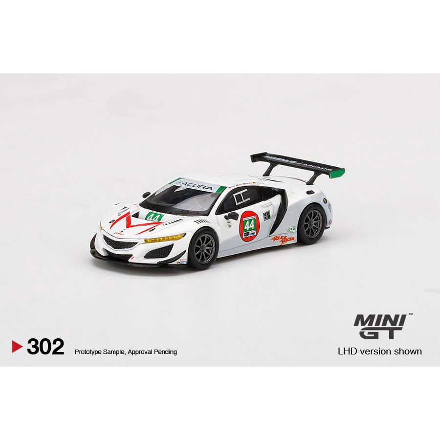 ACURA NSX GT3 EVO MAGNUS RACING -Xe mô hình cao cấp tỷ lệ 1:64 chính hãng MINIGT - Card Mỹ