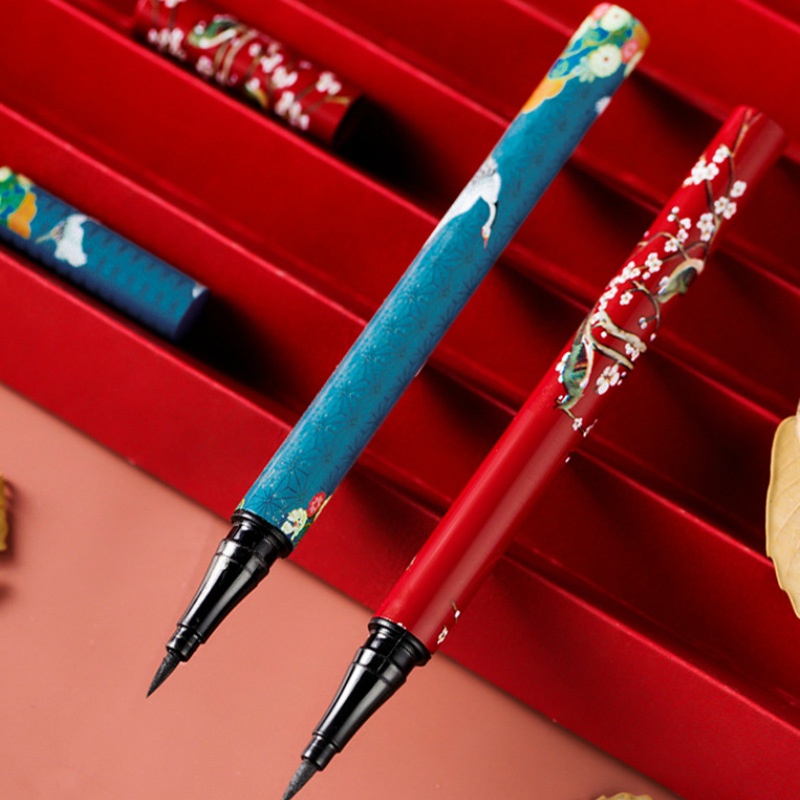 Bút Kẻ Mắt Dạng Lỏng Đầu Cứng Mềm Mịn Không Gây Chóng Mặt Chống Thấm Nước Màu Đen / Nâu Nhanh Khô Phong Cách Trung Hoa Dành