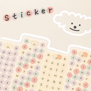 Sticker Chữ Cái Tiếng Anh Trang Trí Sổ Tay Nhật Kí Bullet Journal Xinh Xắn