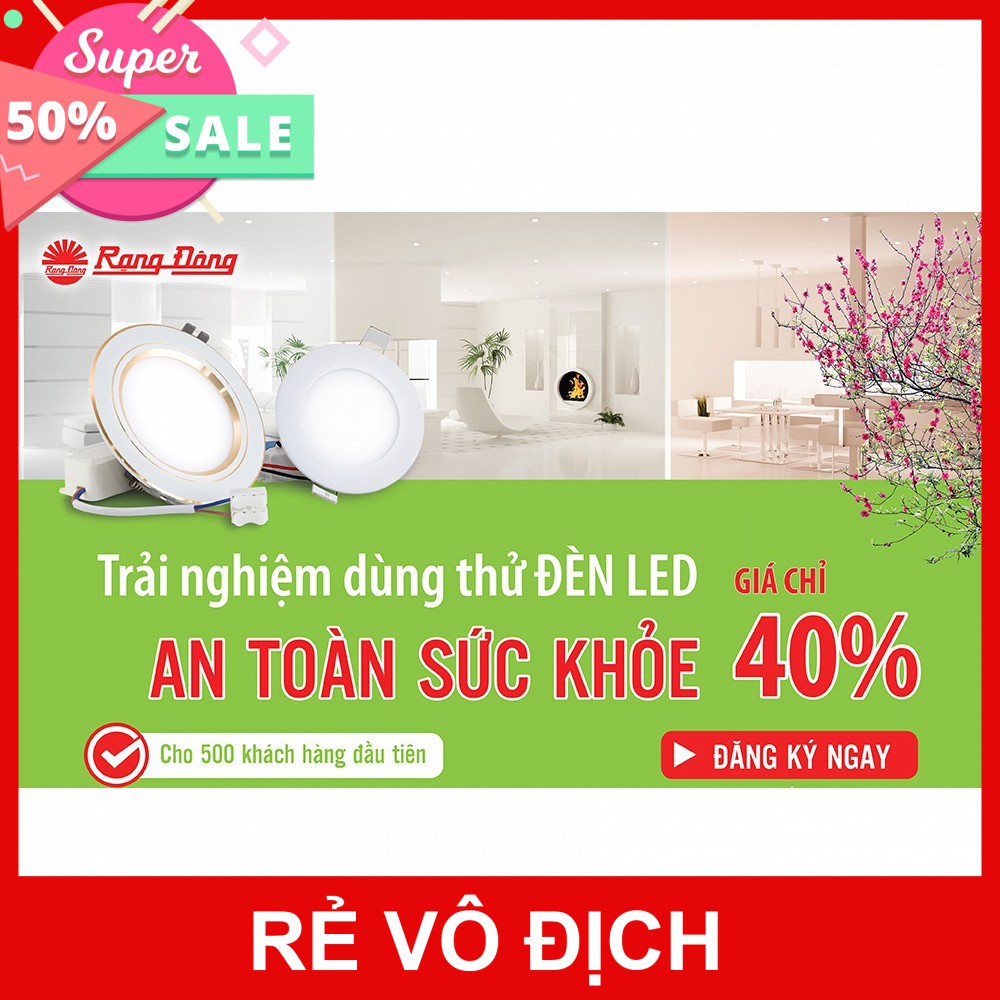 [SIÊU HOT]Đèn LED âm trần cảm biến 9W Rạng Đông, khoét lỗ 110mm, vỏ nhôm đúcSẴN HÀNG