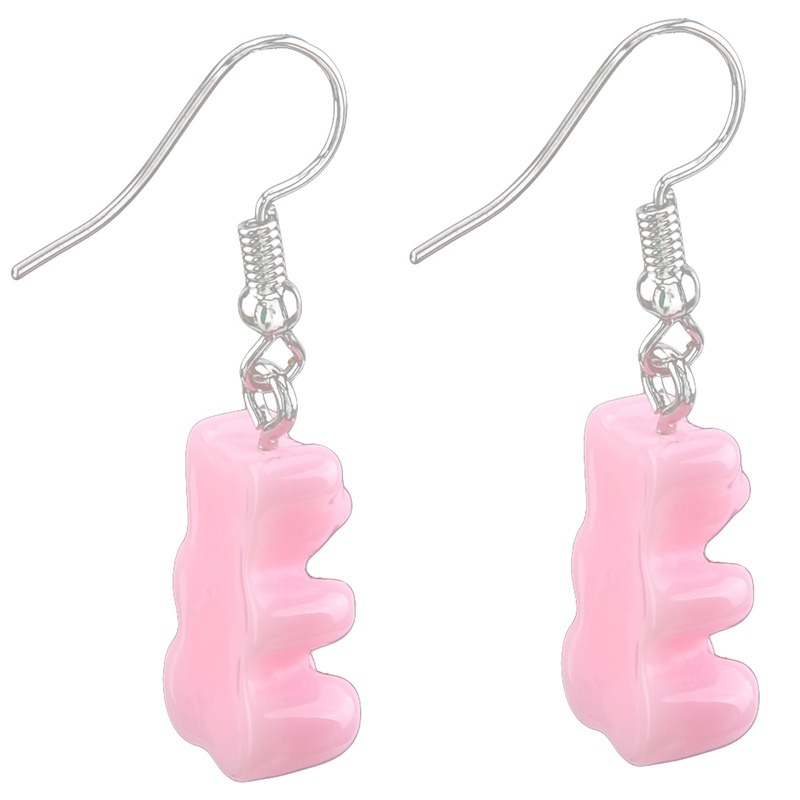 Bông tai thiết kế hình gấu Gummy mini sáng tạo đáng yêu cho nữ