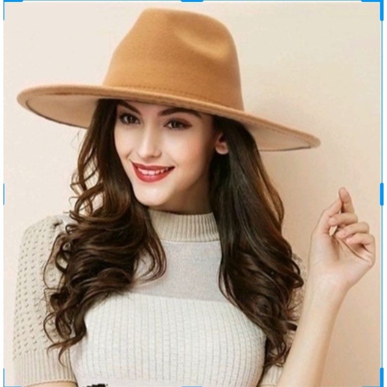Nón phớt cao bồi mũ rộng vành nam nữ thời trang Hàn Quốc