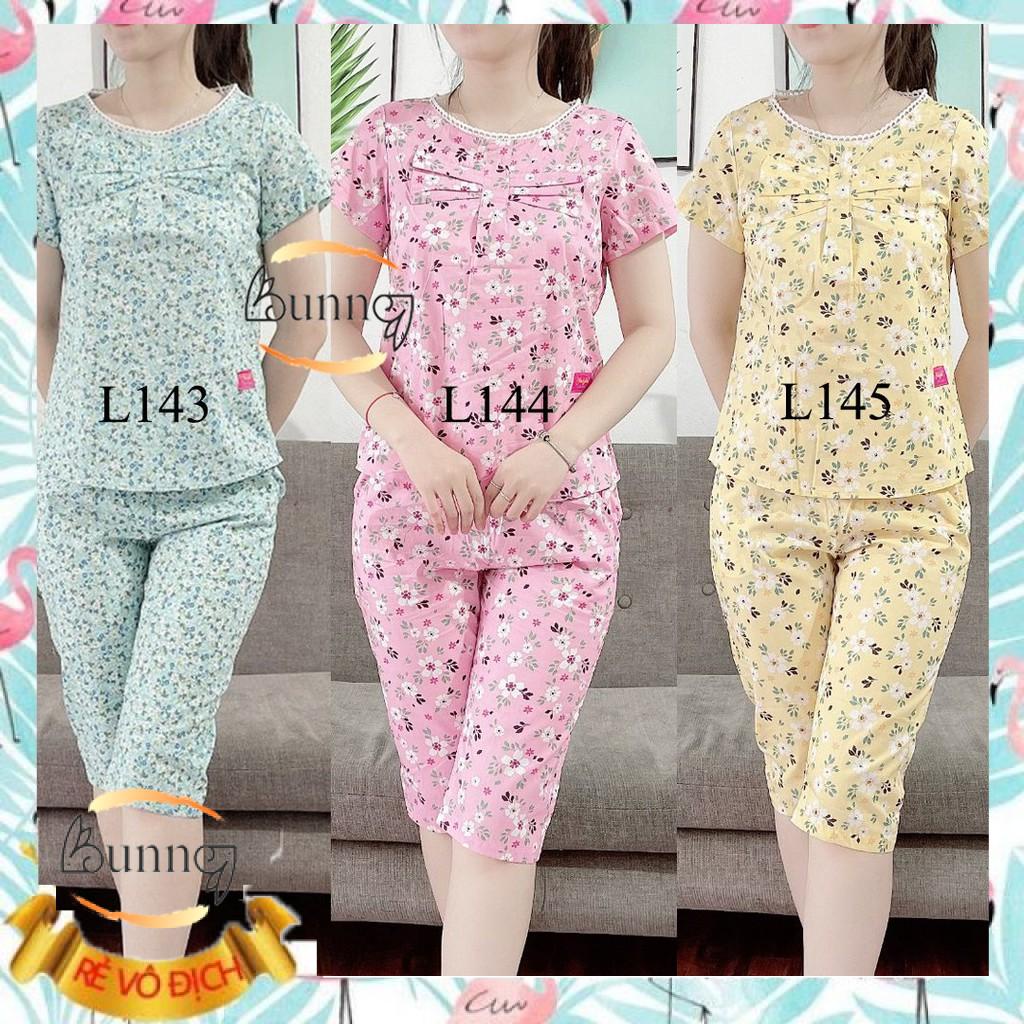 Đồ bộ nữ mặc nhà, bộ quần áo mẫu lửng tay zen