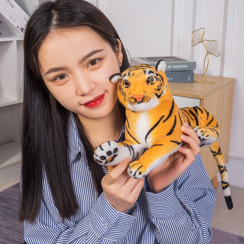 Thú nhồi bông hình con hổ màu trắng mềm mại kích thước 170