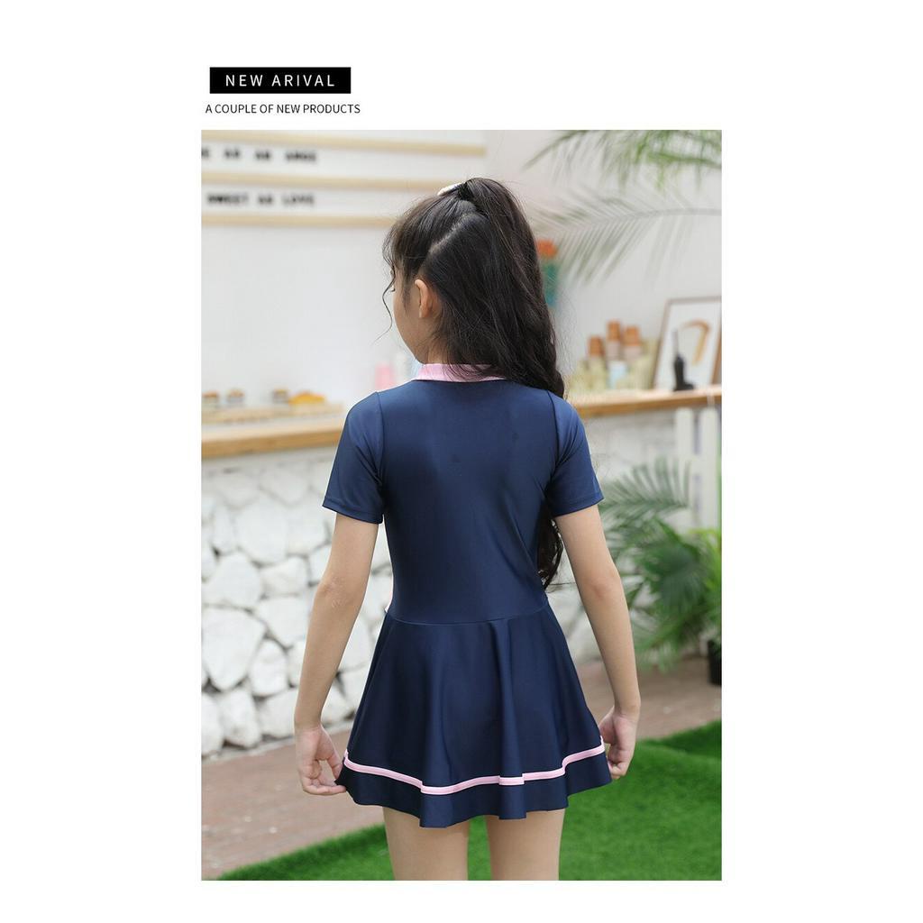 Bộ bơi liền thân bé gái chất đẹp - S12A