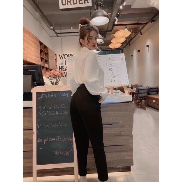 Đổ bộ quần baggy tây lưng thun hothit