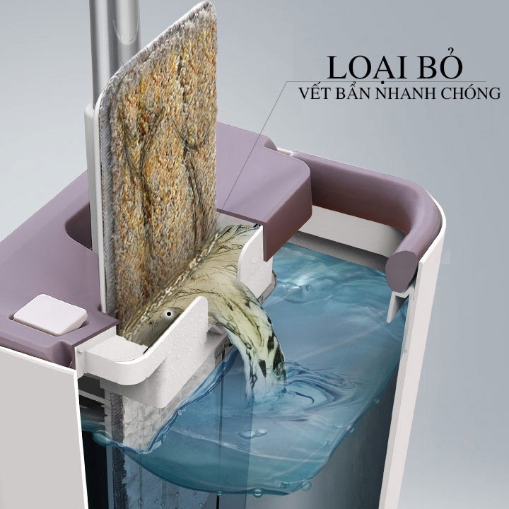 Bộ Lau Nhà Tashuan MicroFiber TS-5327 Chổi Vuông