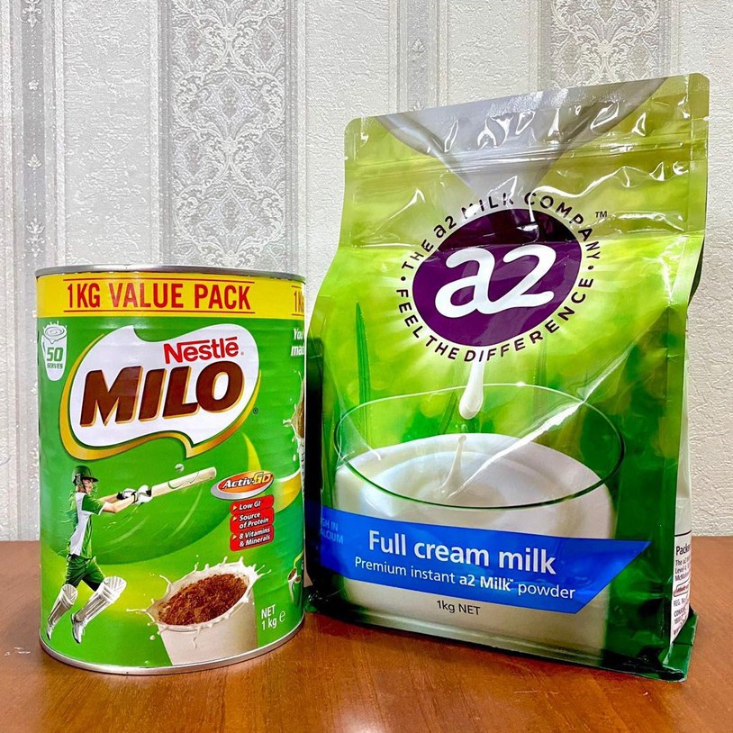 Sữa A2 Úc Nguyên Kem Tách Kem Kết hợp sữa MILO Dành Cho Mọi Lứa Tuổi Chính Hãng