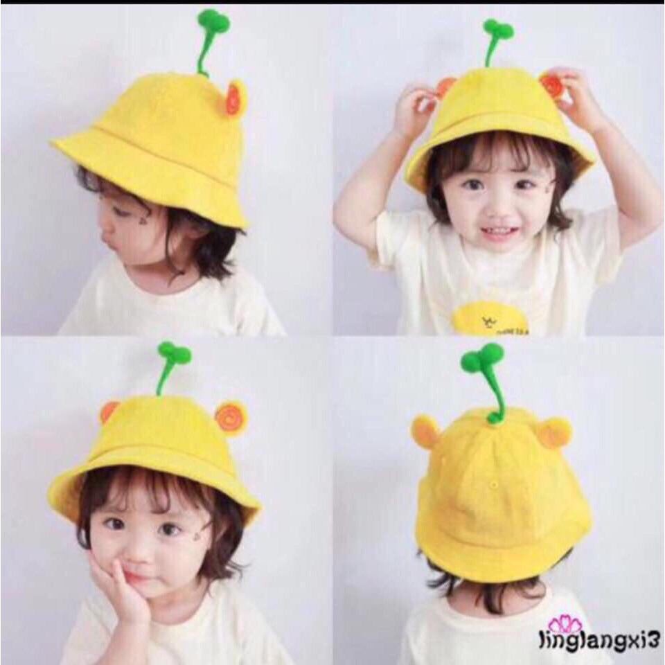 Nón bucket mầm cây đáng yêu cho bé - Hàng có sẵn