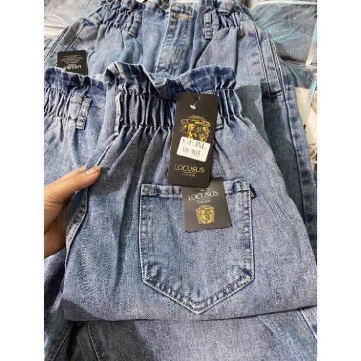 FreeShip $  ✨Big size✨ QUẦN JEANS BAGGY[video ảnh Thật] Cạp chun bèo chất đẹp