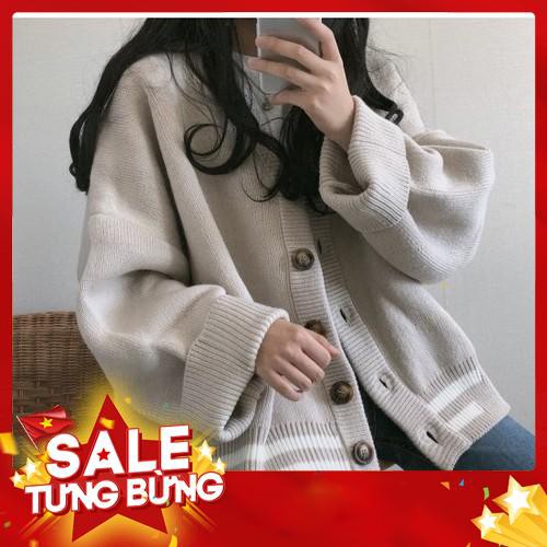 Áo khoác len dệt kim nữ thu đông phiên bản Hàn Quốc -Hàng nhập khẩu